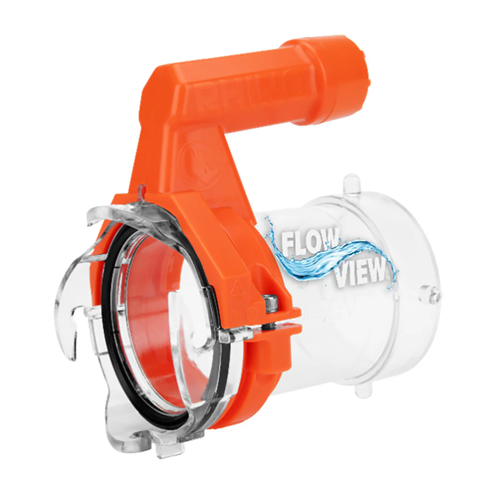 Camco Rhino RV Sewer Hose Extender PRO - 5 Sewer Hose Extension - Torque-Grip Handle w/Built-In LED Flashlight [39570] - Fashionser