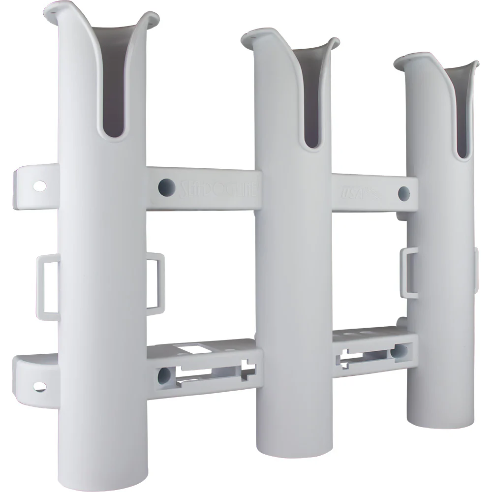 Sea-Dog Triple Threat Three Pole Rod Holder - White [325032-1] - Fashionser