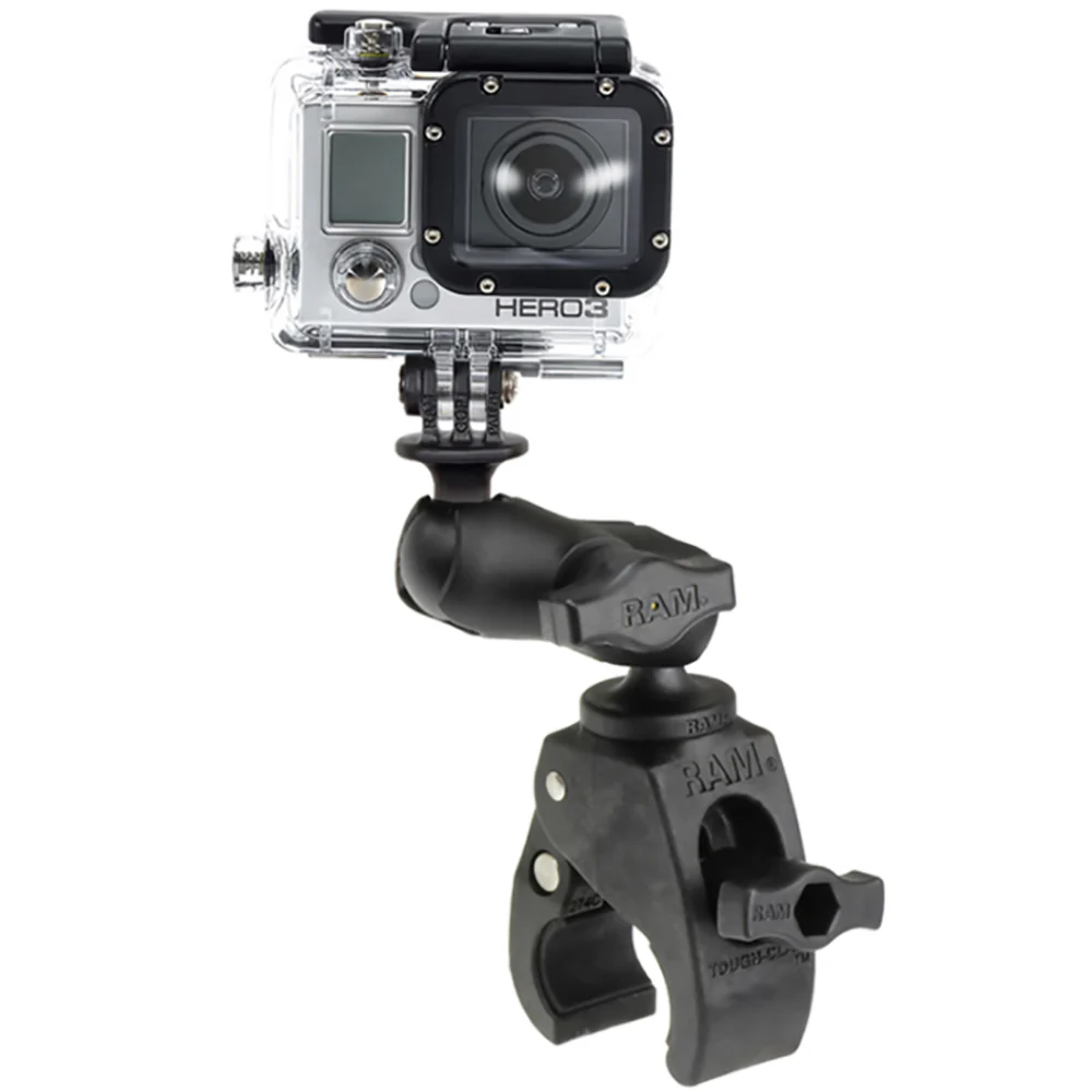 RAM Mount Small Tough-Claw Base w/Short Double Socket Arm  GoPro/Action Camera Mount [RAM-B-400-A-GOP1U] - Fashionser