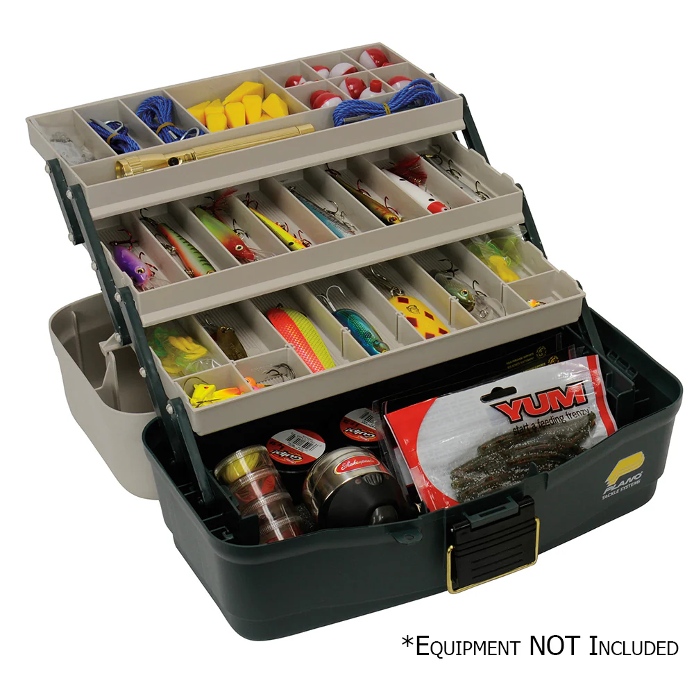 Plano Three-Tray Fixed Compartment Tackle Box [530006] - Fashionser