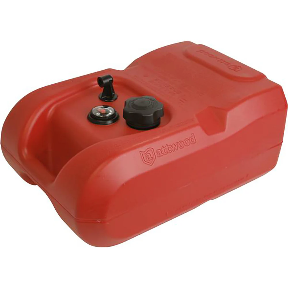 Attwood Portable Fuel Tank - 6 Gallon w/Gauge [8806LPG2] - Fashionser