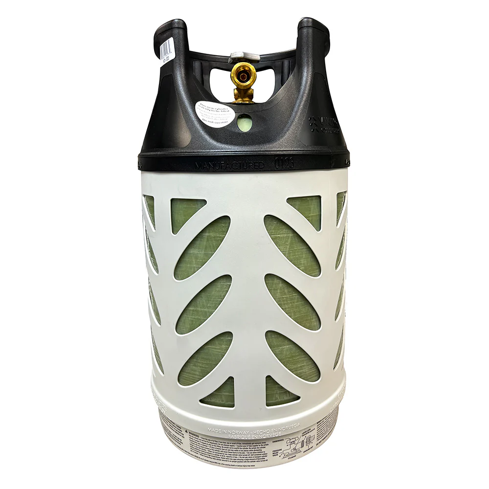 Viking Cylinders 22lb Vertical Fiberglass Composite LPG Cylinder w/Type 1 Valve - OPD, DOT, TC Approved [1420-0022] - Fashionser