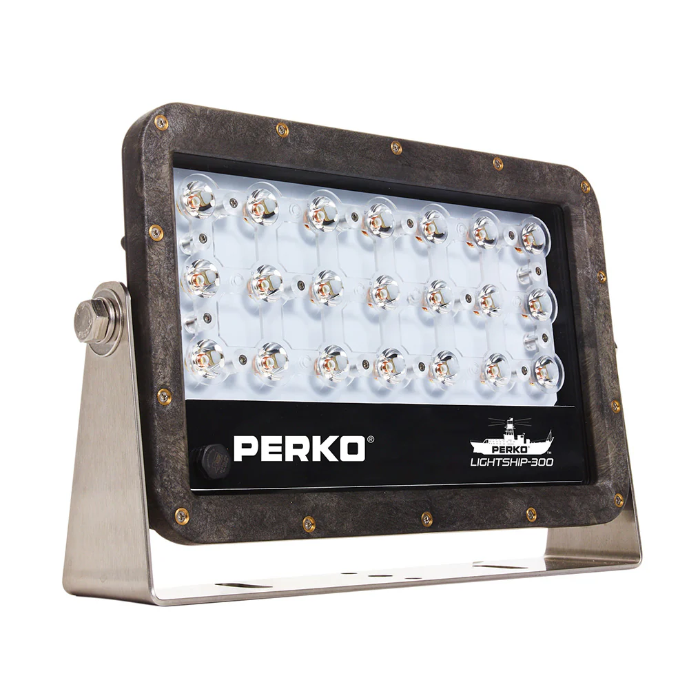Perko Lightship 100 LED High Performance Floodlight - 12/24V - Black [1643100F0B] - Fashionser