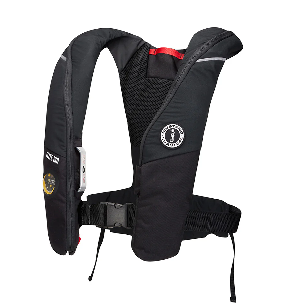 Mustang Elite 190 Offshore Inflatable PFD - Black [MD3170-13-0] - Fashionser