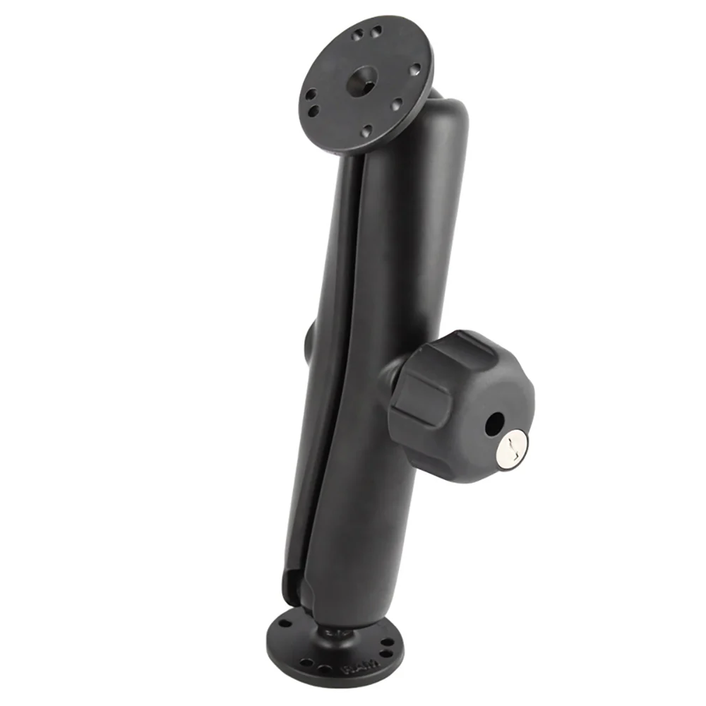 RAM Mount RAM Double Ball Mount w/Key Lock Knob [RAM-101U-DL] - Fashionser