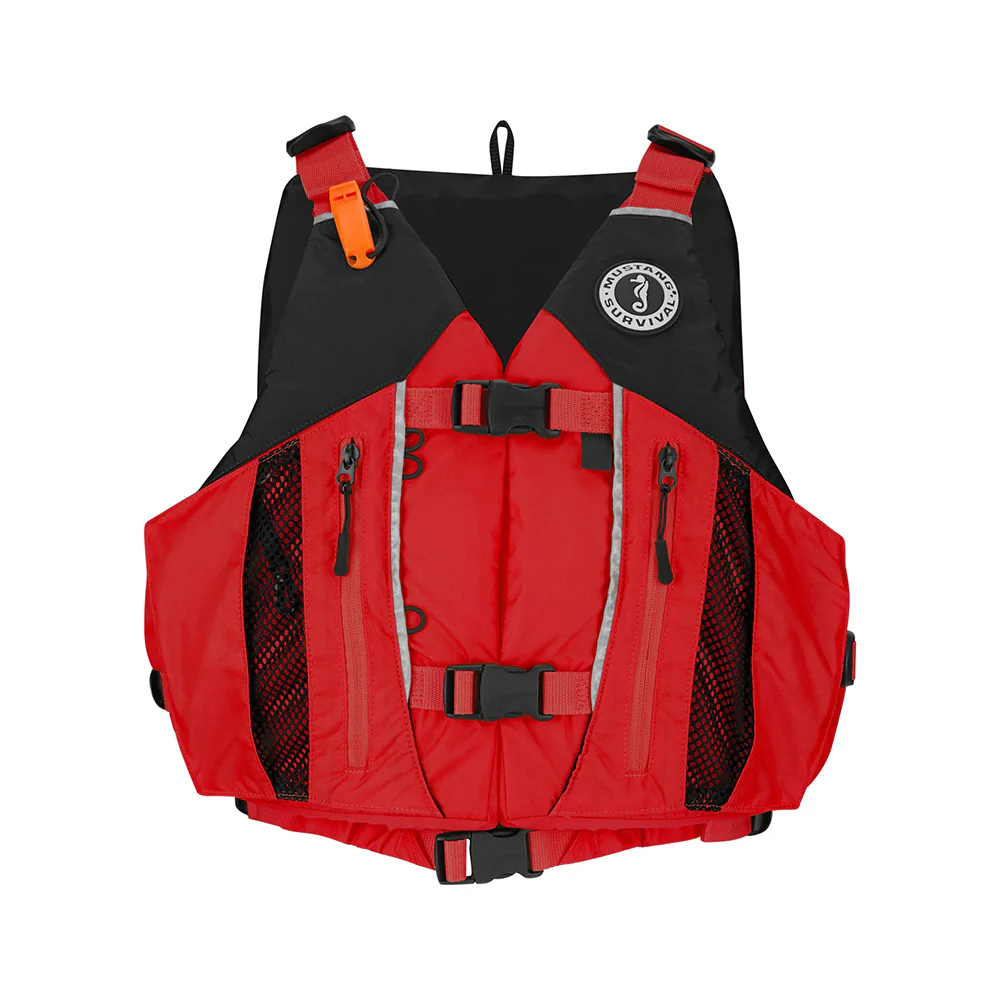 Mustang Solaris Foam Life Vest - M/L - Red/Black [MV807002-123-M/L] - Fashionser