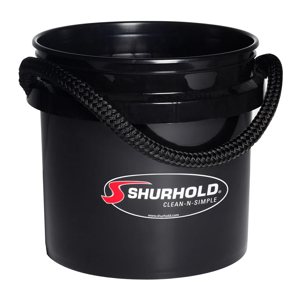 Shurhold Worlds Best Rope Handle Bucket - 3.5 Gallon - Black [2432] - Fashionser