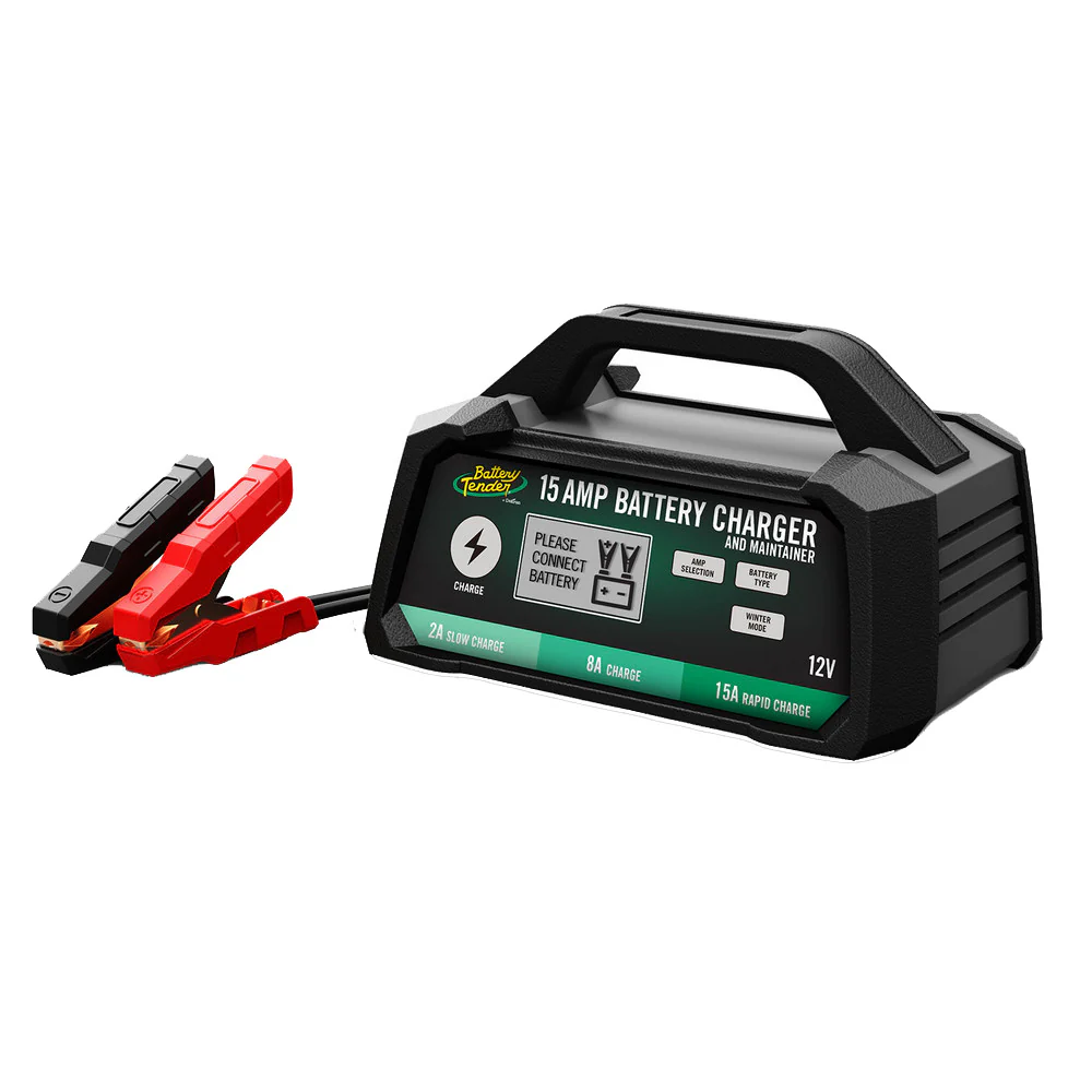 Battery Tender 12V, 15/8/2A Selectable Chemistry Battery Charger [022-0234-DL-WH] - Fashionser
