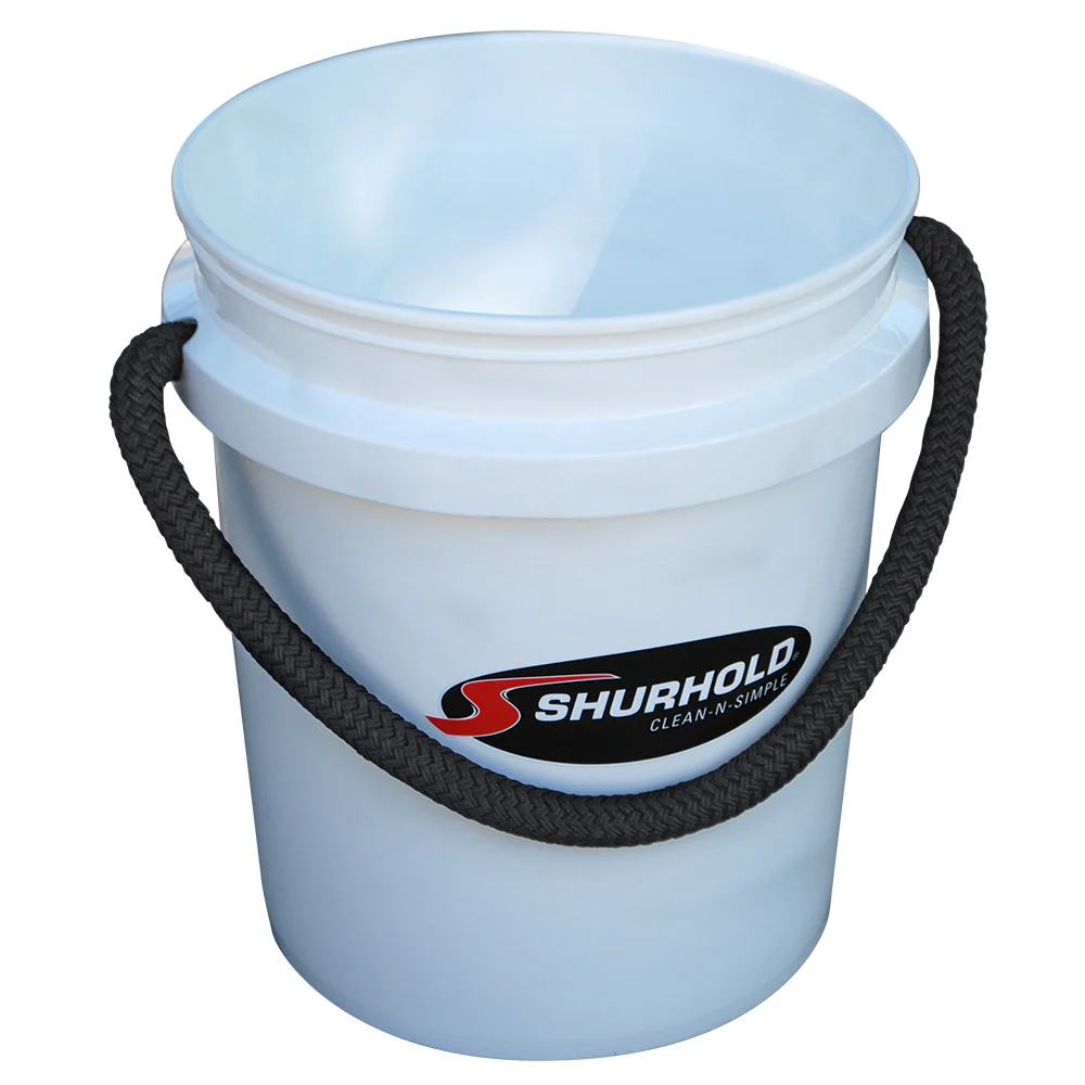 Shurhold Worlds Best Rope Handle Bucket - 5 Gallon - White [2451] - Fashionser
