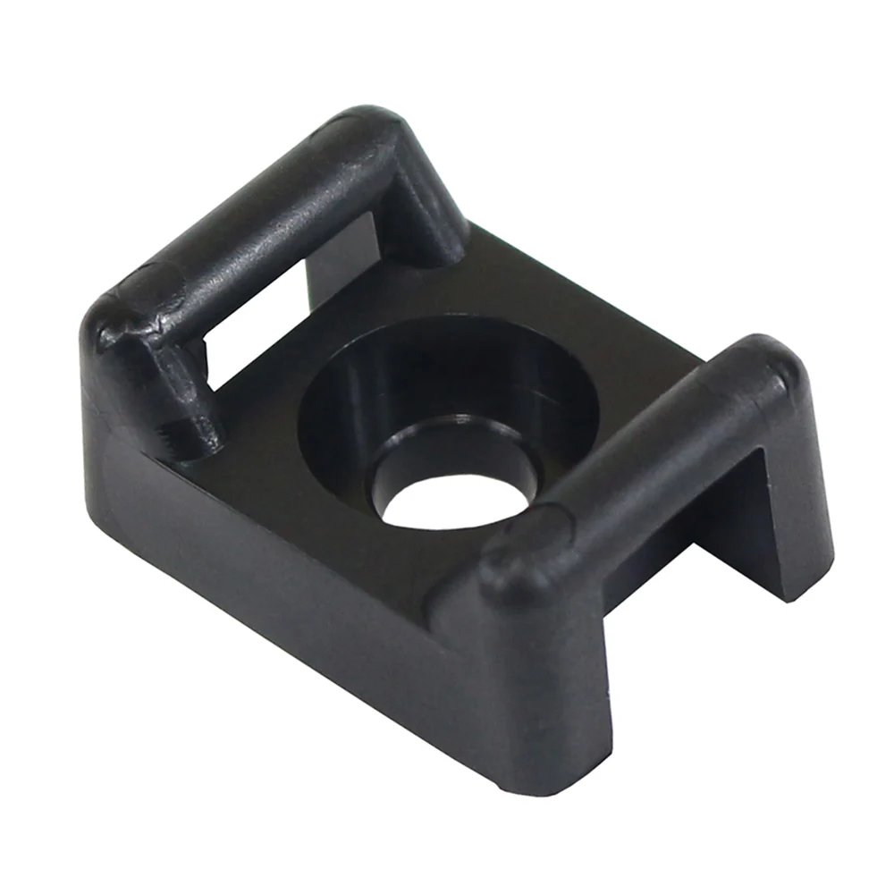 Pacer Screw Down Cable Tie Mount - #10 Screw Mount Method - Black - 100 Pack [CTM3S10BK-100] - Fashionser