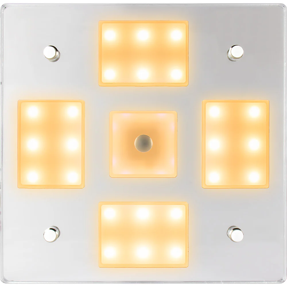Sea-Dog Square LED Mirror Light w/On/Off Dimmer - White  Blue [401840-3] - Fashionser