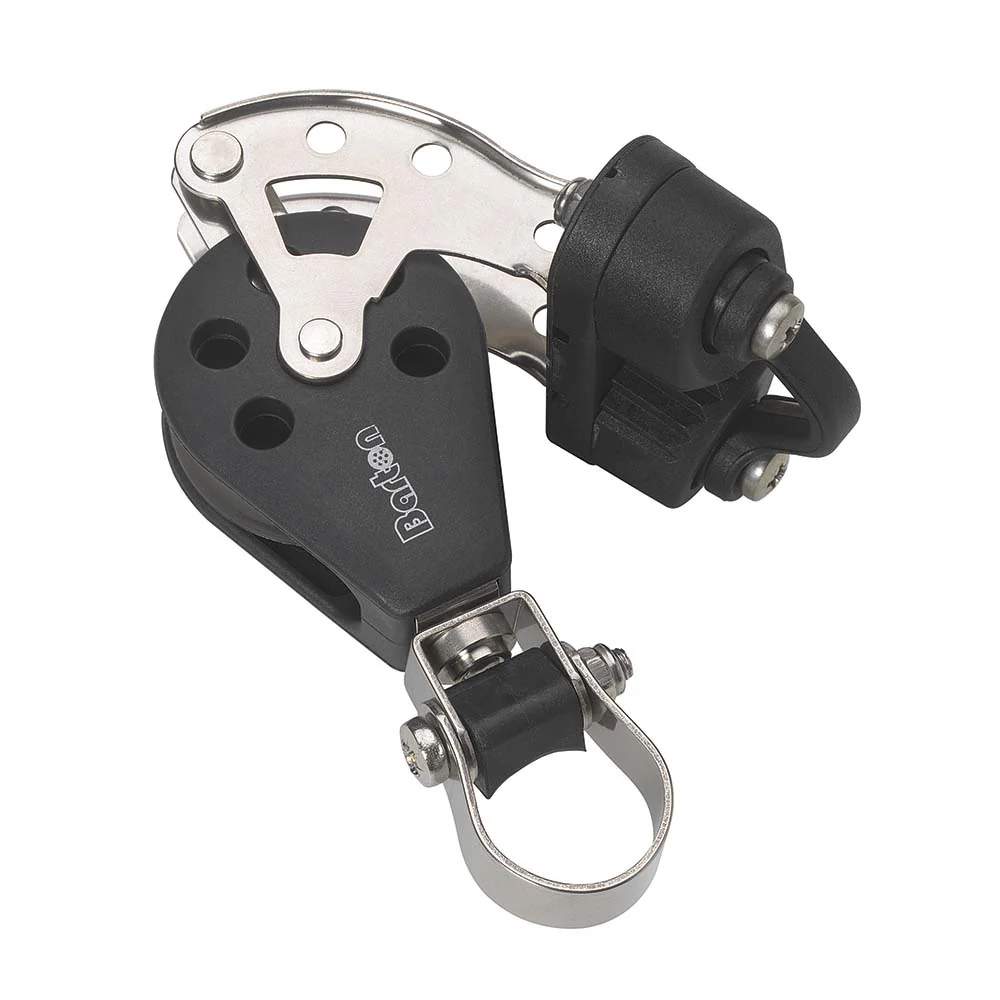 Barton Marine Size 3 Stanchion Lead Block - Single w/Becket  Cam Cleat [N03591] - Fashionser
