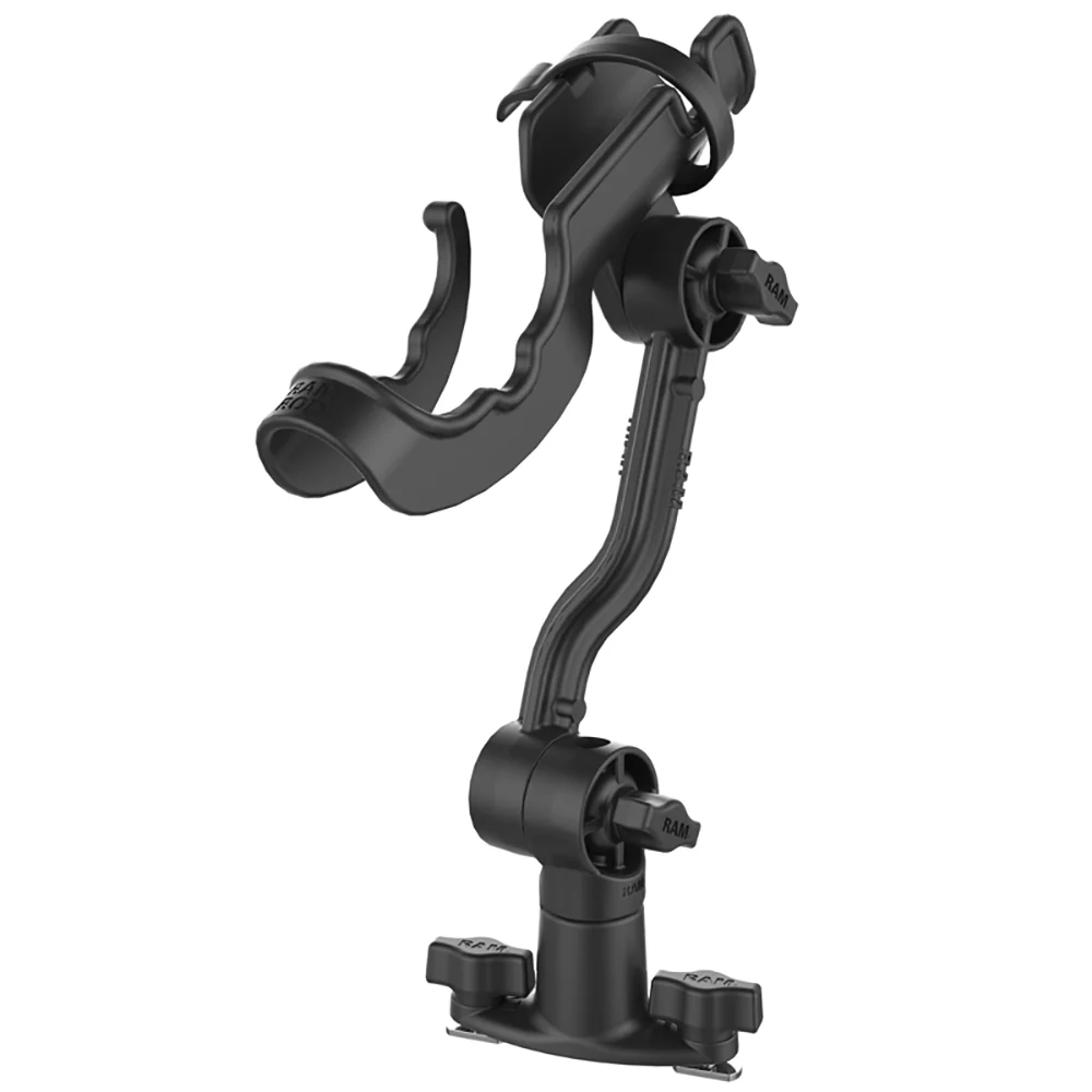 RAM Mount RAM-ROD Rod Holder with Spline Post, Extension Arm and Track Base [RAP-114-PA-421] - Fashionser