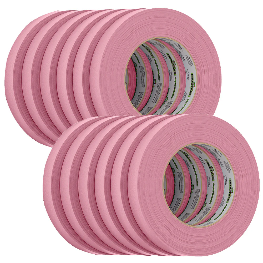 FrogTape CP 325 Medium-High Adhesion Masking Tape - 18MM x 55M x 12-Pack - Pink - Rated f/325F [106025] - Fashionser