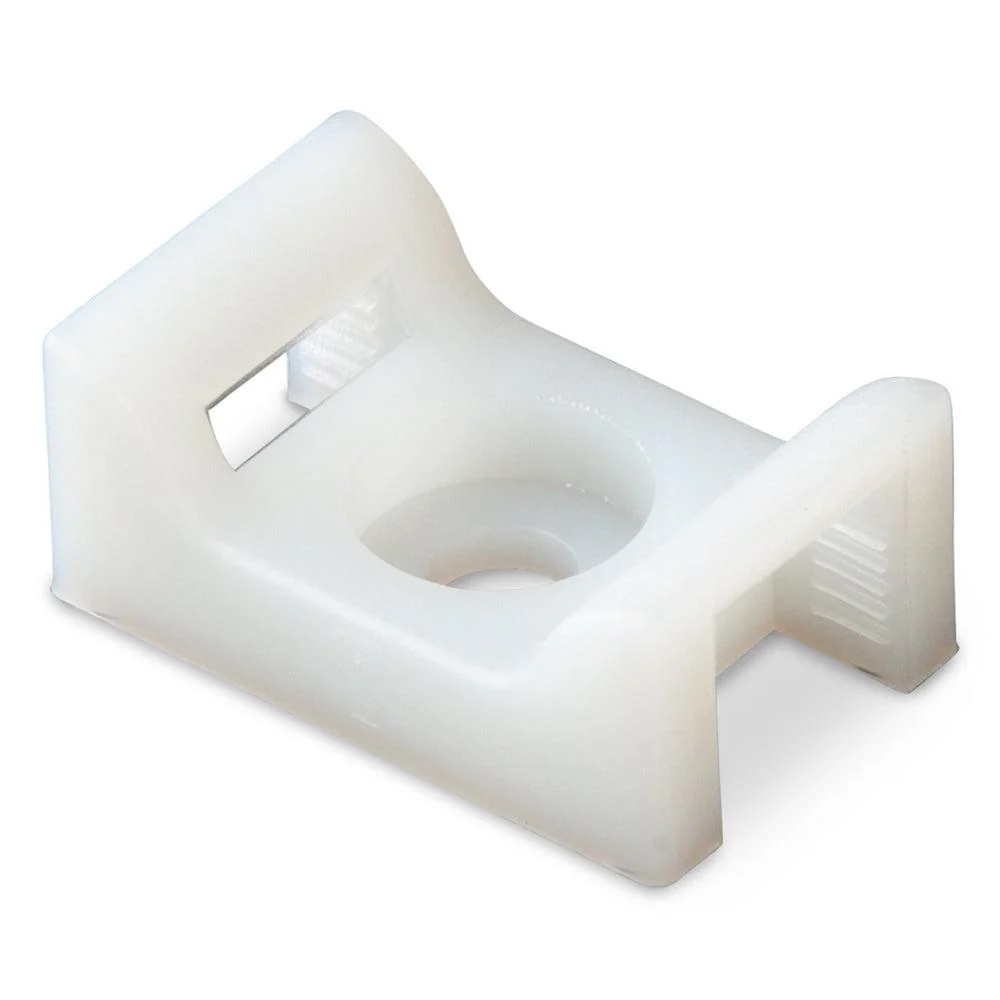 Ancor Cable Tie Mount - Natural - #8 Screw - 100 Pieces Per Bag [199232] - Fashionser