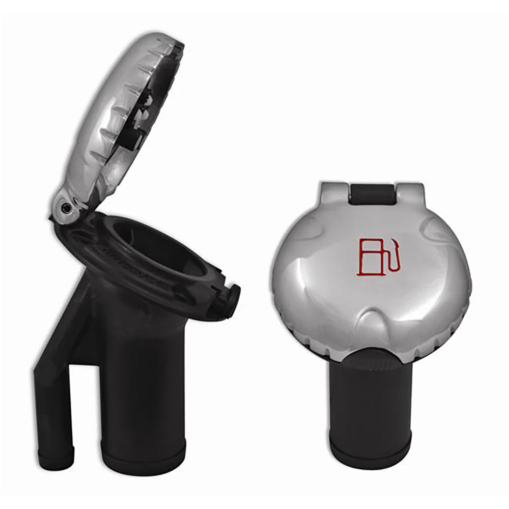 Attwood Deck Fill f/Pressure Relief Systems - Angled Body  Scalloped Stainless Steel Cap [99DFPVAS1S] - Fashionser