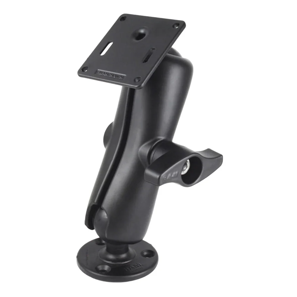 RAM Mount RAM Double Ball Mount w/75 x 75mm VESA Plate  Jam Nut - Medium [RAM-D-101U-MI1-2461] - Fashionser