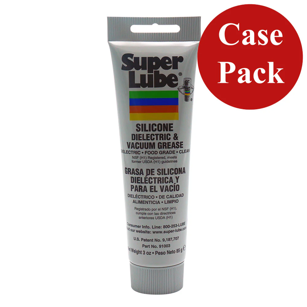 Super Lube Silicone Dielectric  Vacuum Grease - 3oz Tube *Case of 12 [91003-CASE] - Fashionser