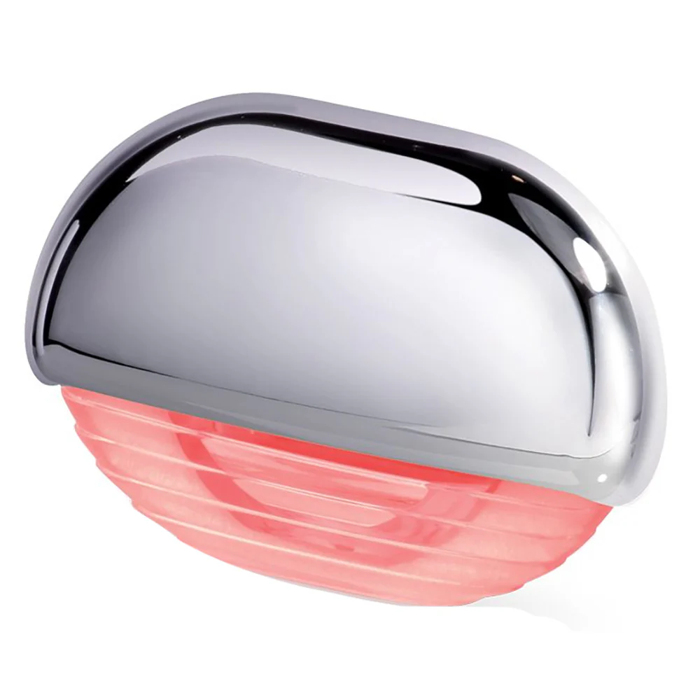 Hella Marine Easy Fit Step Lamp - Red w/Chrome Cap [958126201] - Fashionser
