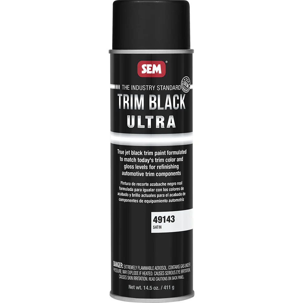 SEM Trim Black Ultra - 20oz Aerosol Can - Satin Finish [49143] - Fashionser