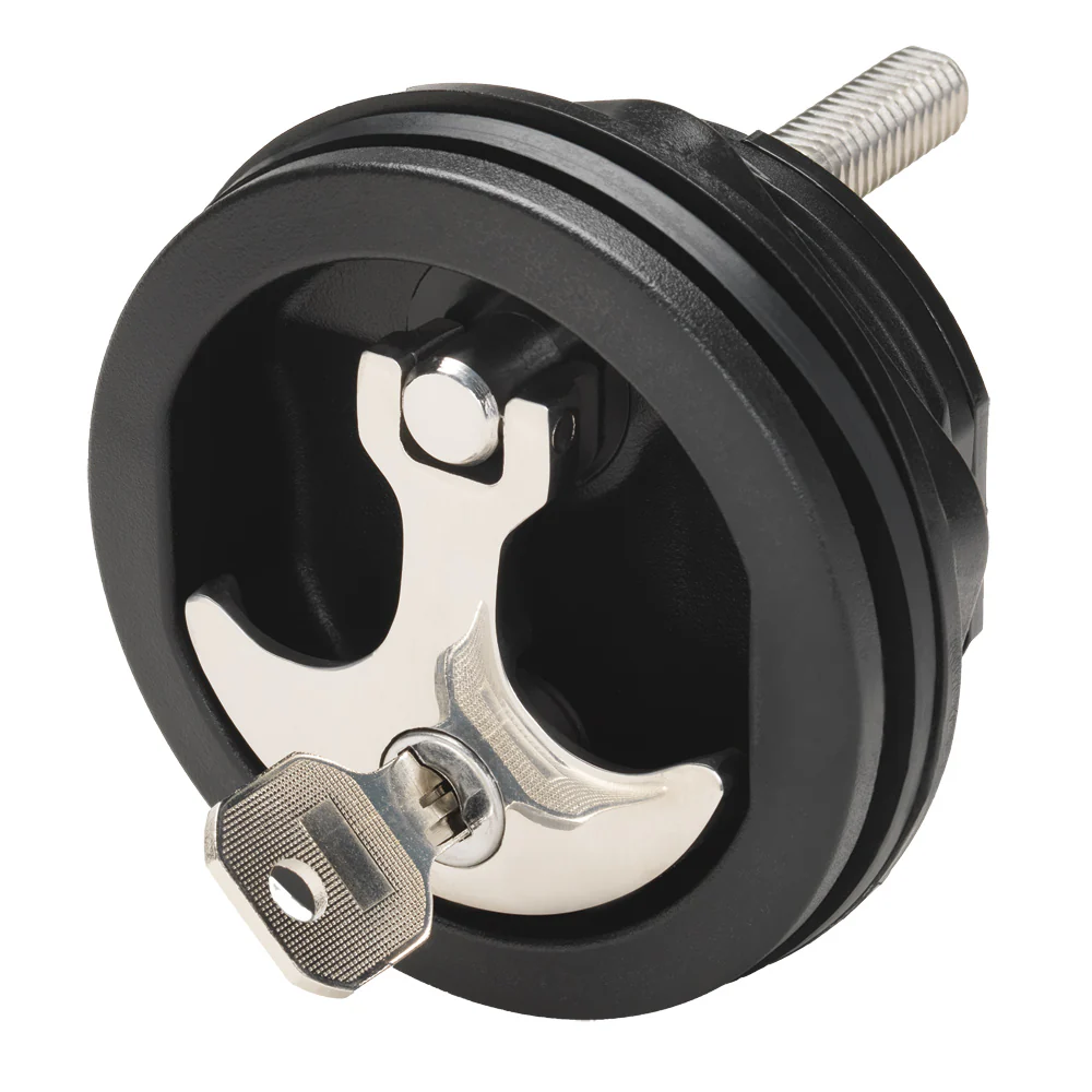 Whitecap Compression Handle - Nylon Black/SS - Locking [6228BC] - Fashionser