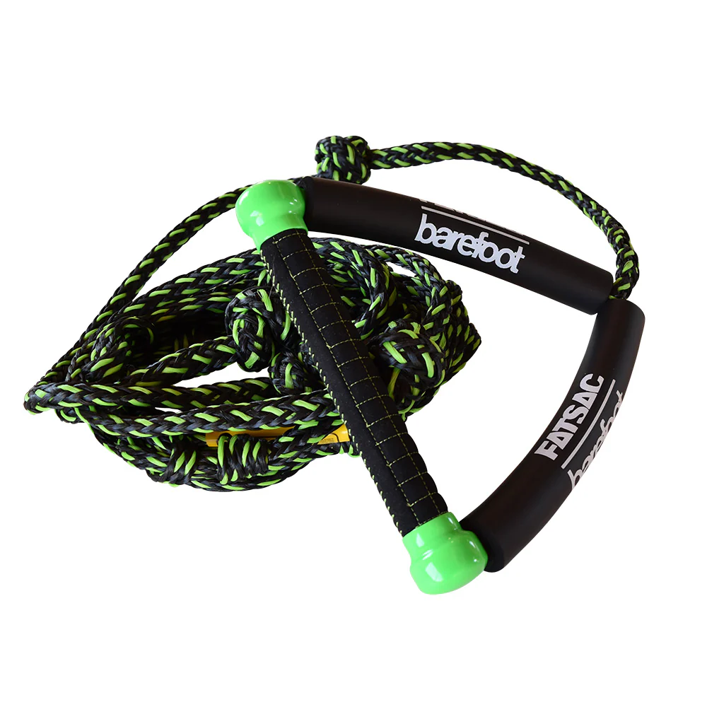 FATSAC 25 Wake Surf Rope  Handle Combo - Green  Black [M1035-C] - Fashionser