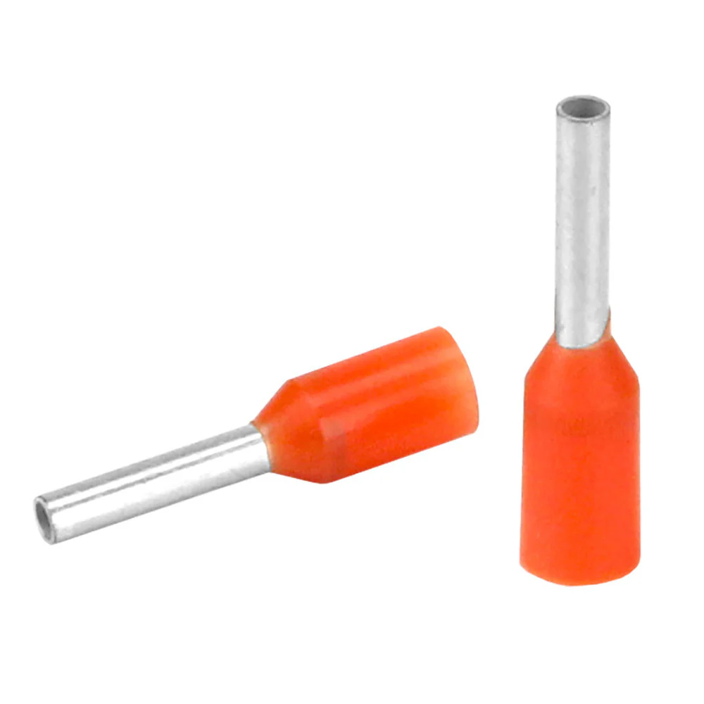 Pacer Orange 20-22 AWG Wire Ferrule - 6mm Length - 25 Pack [TFRL22-6MM-25] - Fashionser