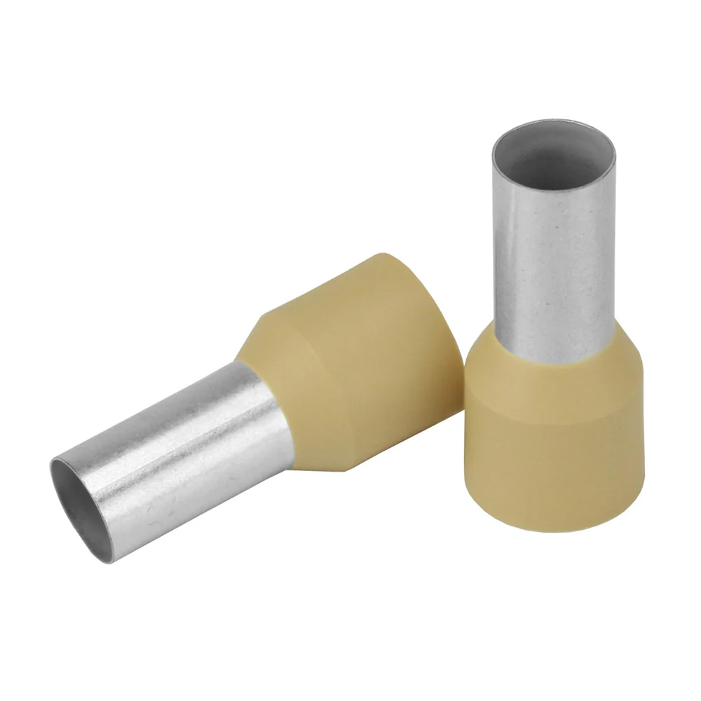 Pacer Beige 2 AWG Wire Ferrule - 16mm Length - 10 Pack [TFRL2-16MM-10] - Fashionser