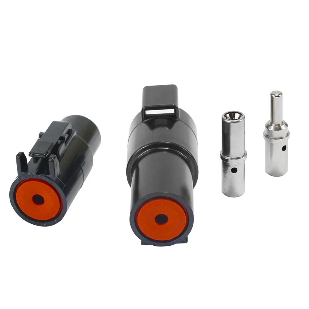 Pacer Deutsch 10-8 AWG DTHD Power Plug  Receptacle w/Pin  Socket [TDTHD-1-8KT] - Fashionser