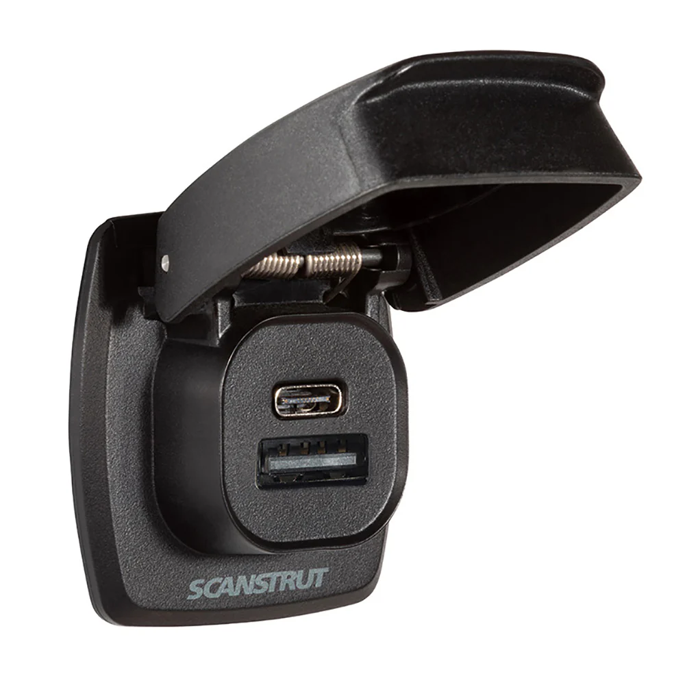 Scanstrut Flip Pro Plus Fast Charge USB-A  USB-C Socket [SC-USB-F4] - Fashionser