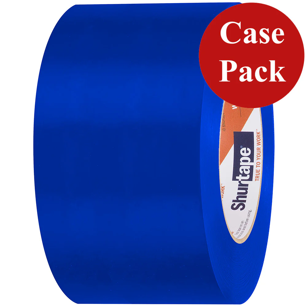 Shurtape UV-Resistant Marine Heat Shrink Tape - 72MM x 55M Roll - Straight Edge Blue *Case of 16 Rolls* [105739C] - Fashionser