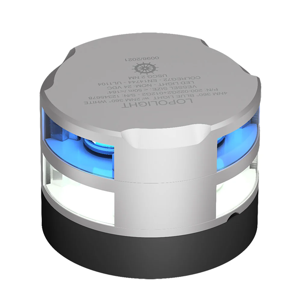 Lopolight 2nm 360 Degree Blue Dinner Light + 2nm 360 Degree White Light [200-012G2+022G2] - Fashionser