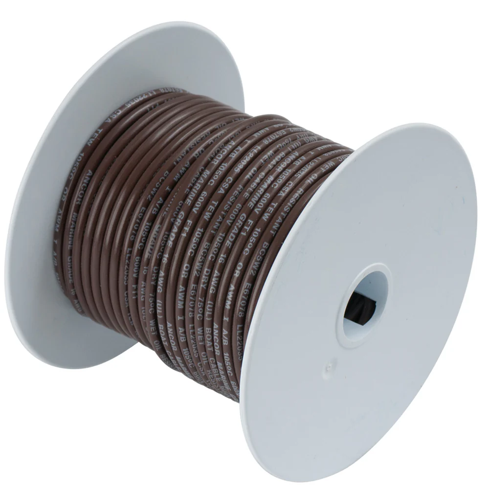 Ancor Brown 18 AWG Tinned Copper Wire - 35' [180203] - Fashionser