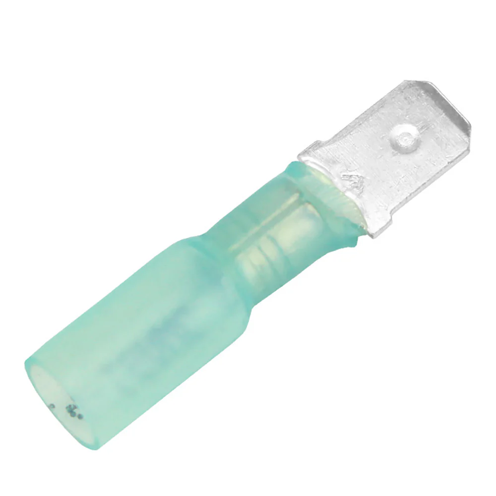 Pacer 16-14 AWG Heat Shrink Male Disconnect - 25 Pack [TDE14-250M-25] - Fashionser