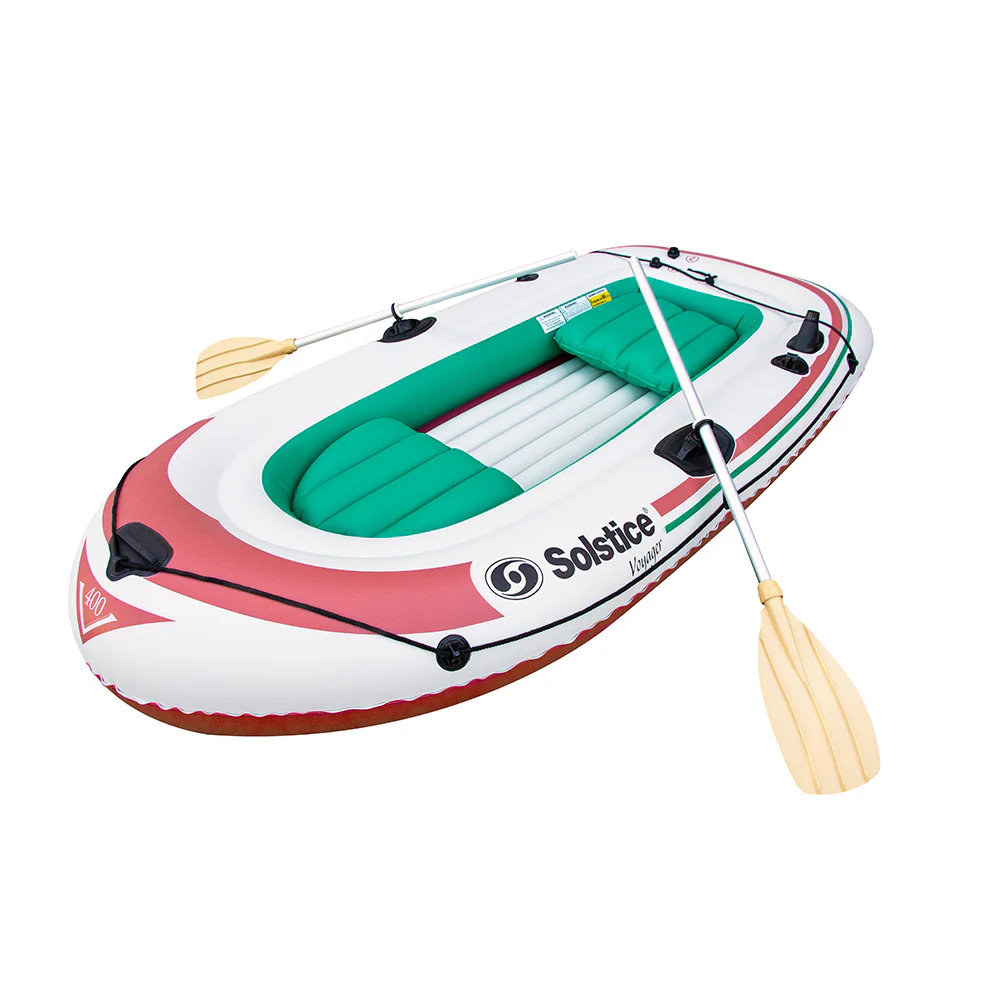 Solstice Watersports Voyager 4-Person Inflatable Boat Kit w/Oars  Pump [30401] - Fashionser
