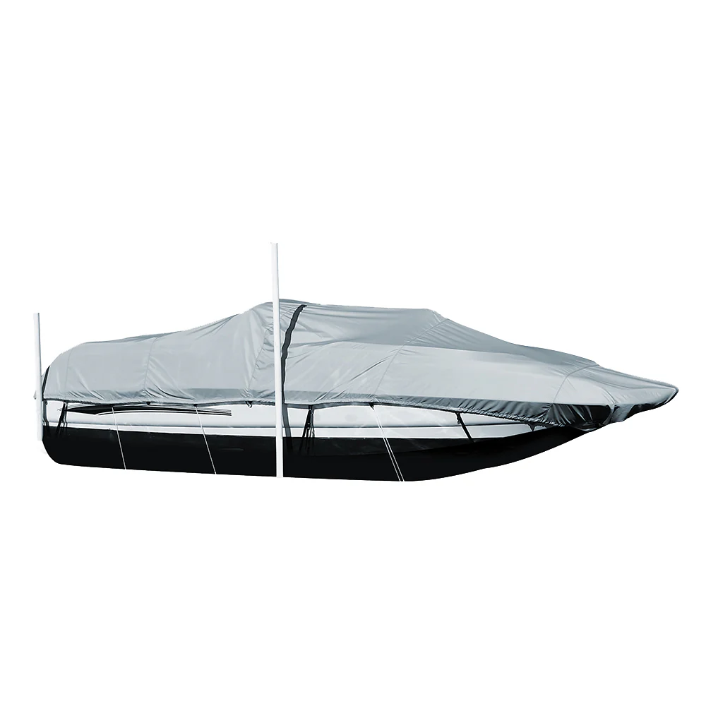 Carver Performance Poly-Guard Styled-to-Fit Boat Cover f/20.5 Sterndrive Deck Boats w/Walk-Thru Windshield - Grey [95120P-10] - Fashionser