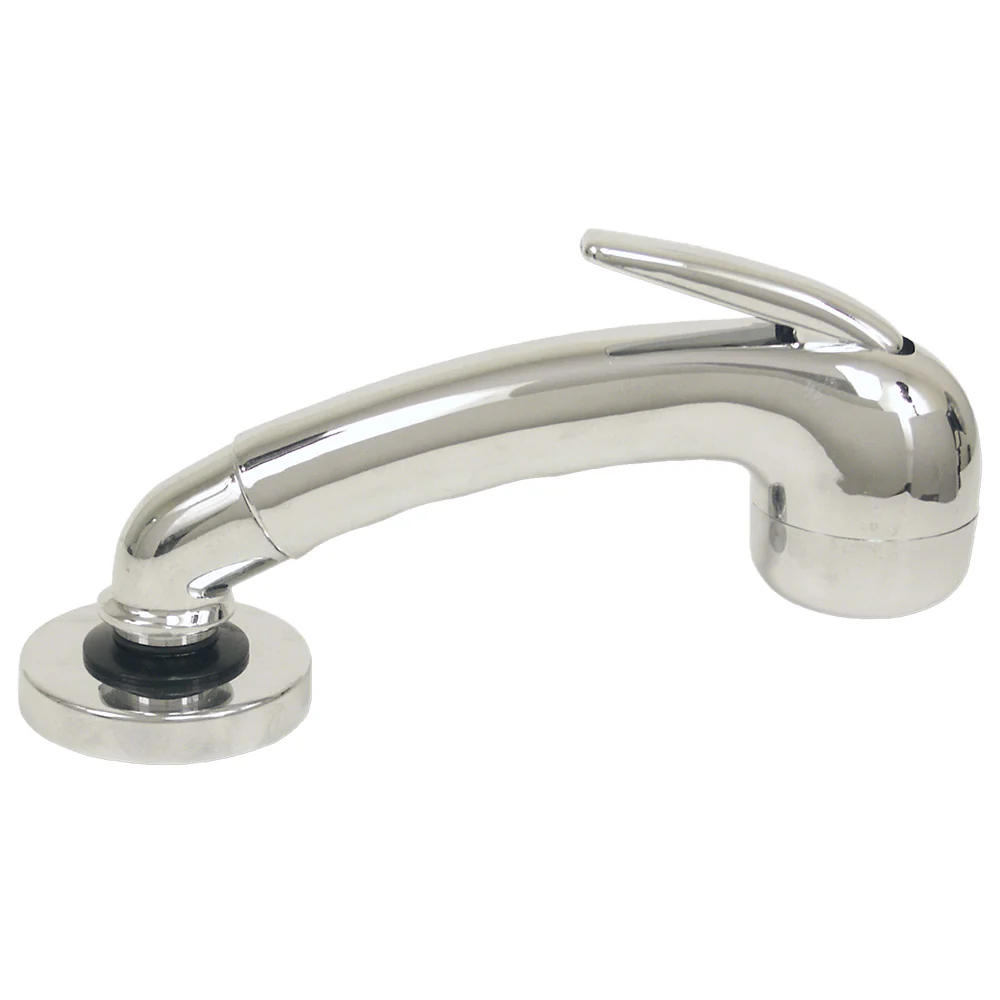 Scandvik Chrome Euro Sprayer w/6' Black Nylon Hose [14041] - Fashionser