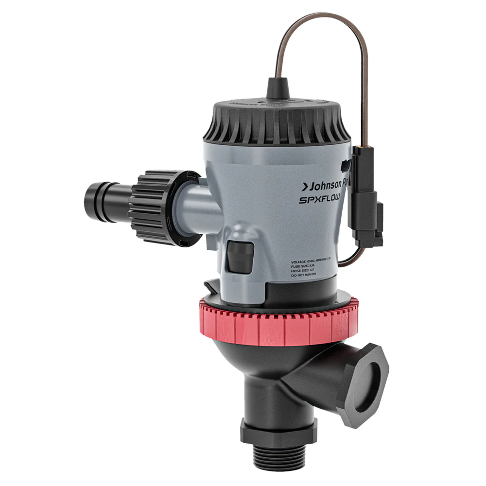 Johnson Pump Aqua O2 Twin Port 500 GPH Aerator Pump - Flex Mount - 12V [10-13649-01] - Fashionser