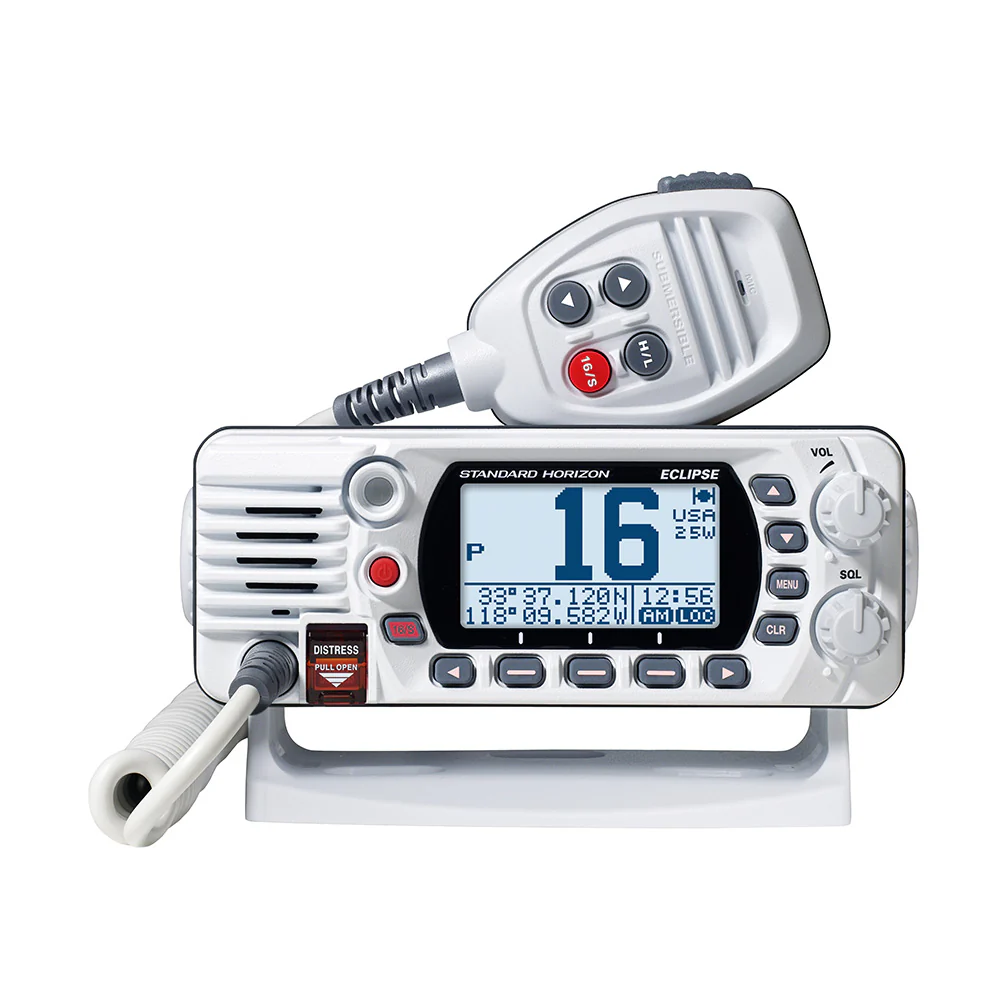Standard Horizon GX1410W Eclipse Series 25W Fixed Mount VHF - White [GX1410W] - Fashionser
