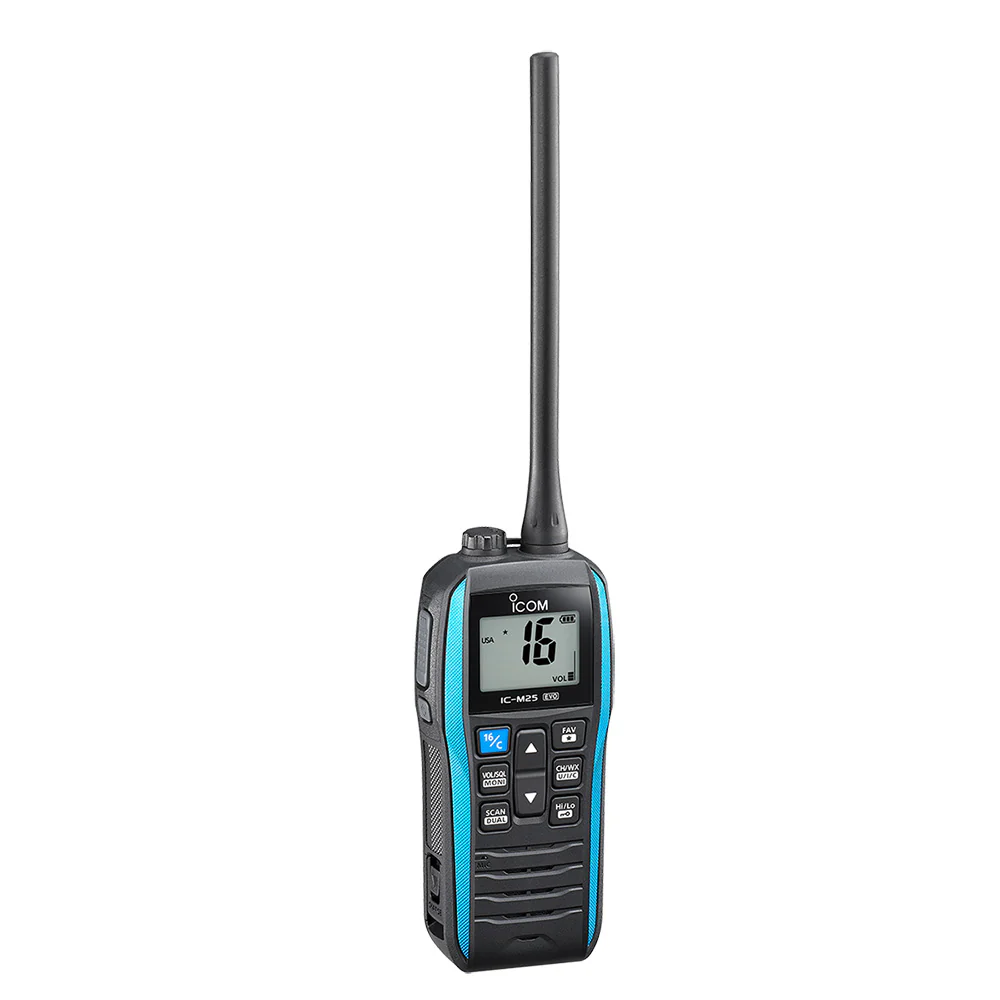 Icom M25 EVO Handheld VHF Radio - Blue [M25 EVO BLUE 71] - Fashionser