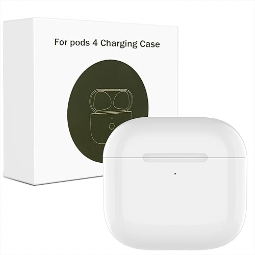 USB-C Custodia di Ricarica wireless Qi Compatibile per Air Pod 4 (2024), con custodia trasparente, Wireless Charging Case con Accoppiamento Bluetooth Sync Button - Fashionser