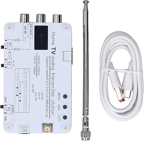 Home TV, trasmettitore analogico, stazione audio, trasmissione del segnale AV ad alta definizione, interfaccia multimediale, input 1080p - Fashionser