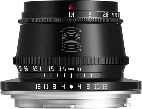 TTArtisan Obiettivo 35 mm F1.4 APS-C per fotocamera con messa a fuoco manuale per Canon RF-Mount (nero) - Fashionser