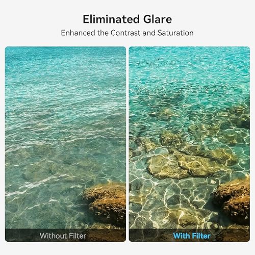 SMALLRIG Kit Filtri Polarizzatori Circolari Magnetici da 52 mm (Filtro Polarizzatore Magnetico + Anello Filtro Magnetico Universale), Kit Filtro Polarizzatore Magnetico CPL per Telefono - 4389 - Fashionser