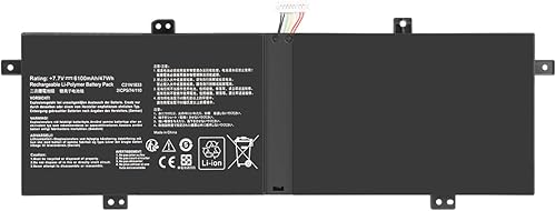 C21N1833 - Batteria per Asus ZenBook 14 UM431 UM431D UM431DA UX431 UX431F UX431FA UX431FL UX431FN UX431DA X431FA X431FL S431FA-EB159T VivoBook S14 1 S433 1F S431FA S431FL - Fashionser