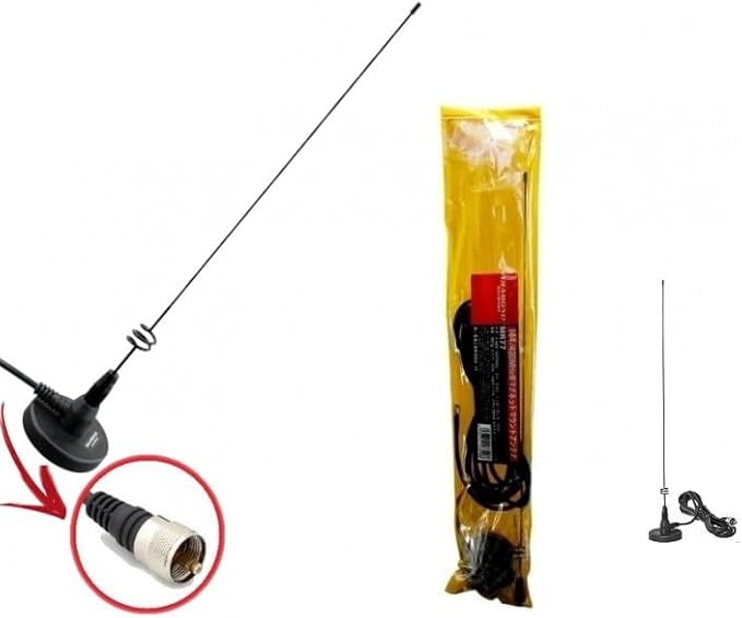 ORIGINALE SERIE MR77 ANTENNA CON BASE MAGNETICA 144/430MHz IN VERSIONE PL, BNC, SMA-M, SMA-F (BNC) - Fashionser