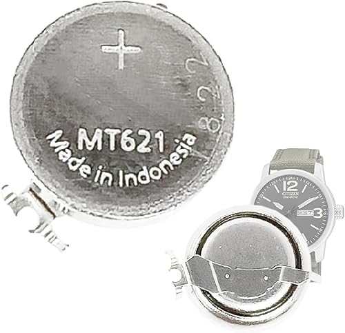 Aousavo MT621 - Batteria di ricambio per orologio MT621, compatibile con Citi-Zen Eco-Drive E011, E013, E031, E068, E100, E101, E106, E110, E111, E168, E410, Eco-Drive - Fashionser