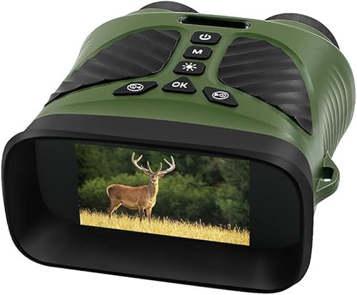 Binocolo digitale ad alte prestazioni per caccia ed escursionismo con capacità di visualizzazione a lungo raggio (verde) - Fashionser