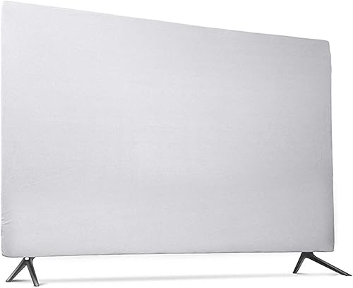 Copertura TV Antipolvere,Copri TV da Esterno Più elastica e flessibile rivestimento in tessuto for 55' TV Hang-tipo Televisione caso del protettore di 43' 49' Scratch Resistant Prova Splash(Gray,55 in - Fashionser