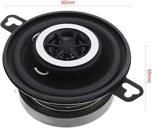 DriSentri Altoparlanti stereo per auto, 2 altoparlanti coassiali da 8,9 cm, audio professionale, 12 V, 200 W, universali, con tipo coassiale e frequenza completa, per la maggior parte dei sistemi - Fashionser